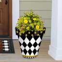 Briarwood Lane Everyday Planter 14" x 15" x 15" Checkerboard Large Planter