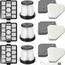 BU3523 BU3521 BU3120 HEPA Filter Replacement Compatible with Shark BU3521 Clean Lightweight Cordless Stick Cleaner, Shark BU3523 Clean and Empty Cordless Stick Vacuum, Auto Empty System (3 Pack)