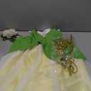 MDYCW Princess Tiana Halloween Costume for Girls, Frog Dress Up Cosplay Birthday Party Outfits, 4Y