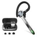 HEIBAS Bluetooth Headset, Wireless Bluetooth Earpiece with 500mAh Charging Case 72 Hours Talking Time Built-in Microphone for iOS Android Cell Phone, V5.1 Hand-Free Headphones for Trucker, Office