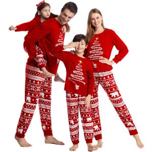 Family Christmas Pajamas Matching sets,Matching Christmas Pajamas Set for family,Womens Sleepwear, Xmas PJS Set (Medium, Red)