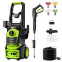 Electric Pressure Washer, 4800PSI 3.0 GPM Power Washer with 4 Quick Connect Nozzles, 400ml Foam Cannon Electric Power Washer Cleaning for Cars, Home, Driveways, Fences, Patios