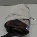 SARISUN Travel Pillows for Airplanes, Airplane Pillow with Eye Mask for Long Flight, Airplane Head Strap for Sleeping, 360° Support Headrest for Car Trip, Stop Bobblehead Travel Essential, Dark Brown