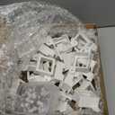 75 Set Light Clips for Govee H705A/B/C/H805 Outdoor Lights with 150 Screws Secure Mounting Brackets for Govee Permanent (H805/H705) Not Compatible Pro Version Outdoor Lights, White