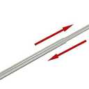 Honmein Towel Bar - Adjustable 304 Stainless Steel Towel Holder for Bathroom (11.8inch-22.6inch) Sturdy and Rustproof Wall Mounted Towel Rack for Bathroom Accessories, Silver