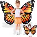 Large Monarch Butterfly Wings for Girls Costume Accessories Double Sided Butterfly Wings