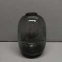 Modern Decorative Flower Vase, Large Plastic Vase for Home Decor, Minimalist Tabletop Centerpiece Vase for Living Room Dining Table Shelf Office Decoration(Gray) (22.5*15cm)