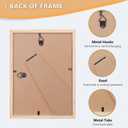 5x7 Picture Frame, OAK Wood Photo Frame with Perspex Glass for Vertical or Horizontal Tabletop Wall Display for Photos, Paintings, Posters, Artwork, Birthday Christmas Gift, Set of 2