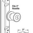 Prime-Line U 9504 Steel Latch Guard Plate Cover for Out-Swinging Doors, Bronze (Single Pack)