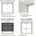 ShadesU Cordless Zebra Blinds Light Filtering Dual-Layer Window Shades for Privacy (White Color) (Maximum Height 72") (Width 50")
