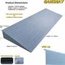 2.4" Rise Threshold Ramp for Doorways, Odorless Indoor Entry Ramp