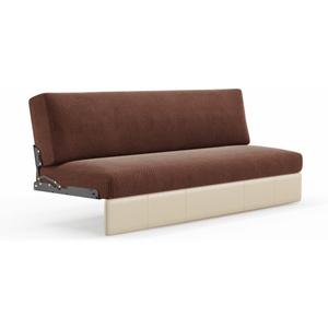Hudson Comfort RV Couch Covers for Sofa Bed  2-Piece Backrest and Seat Covers Ideal for Jackknife  Camper Slip Covers for RV Furniture  Super Stretchable Fabric with 1cm Elastic (Chocolate)