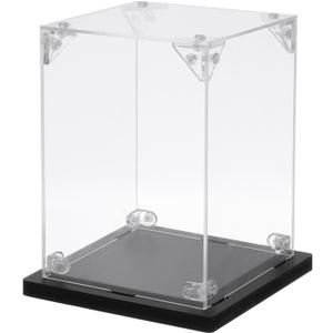 MECCANIXITY Acrylic Display Case, 4''x4''x6'' Clear Display Box Assemble Dustproof Display Box Storage Organizer for Collectibles Action Figures