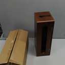 YECAYE Solid Wood Cable Management Box, Walnut Color Cable Organizer Box with Magnetic Closure, for Power Strip & Wire Storage, Cord Organizer, Hide Cords, Home Office Decor, 14.2 x 6.1 x 4.1 Inch