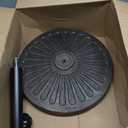 Sunnyglade 18" 30.2-lbs Heavy Duty Round Antiqued Umbrella Base for Patio, Outdoor - Bronze, 14kg