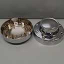 TQPONLY Chrome Dually Wheel Center Cap | Compatible with 2011-2018 Dodge Ram 3500 Accessories | Front & Rear Side 1-Ton DRW 8 Lug 10 Hole Alloy Wheel