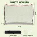 DUMOS Golf Net for Backyard, 10x7 ft Golf Practice Net with Frame, Outdoor Indoor Hitting Net, Personal Driving Range for Home Garage, Sturdy Training Equipment Aids for Swing