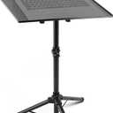 PYLE-PRO DJ Laptop, Projector Stand- Computer DJ Equipment Studio Stand Mount Holder, Height Adjustable, 27.55 to 47.24, Good For Stage or Studio -PLPTS3