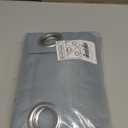 NICETOWN Stone Blue Thick Linen Curtains for Bedroom, Grommet Linen Blend Vintage Window Treatments Privacy Curtains That Let Light in for Living Room, 55" W x 72" L, Set of 2