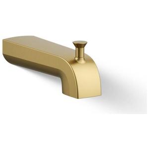 Kohler 97089-2MB Pitch Wall-Mount Diverter Bath Spout, Vibrant Brushed Moderne Brass