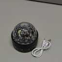 Topteng Disco Ball Party Light, Disco DJ Stage Lighting RGB Crystal Magic Ball Effect Light DMX LED Light for Home Room Karaoke Christmas Halloween Decorations Wedding Show Club