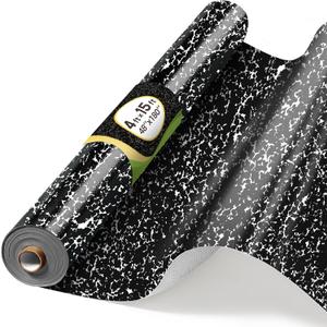 4x15ft Black Composition Bulletin Board Roll for Classroom & Office, 48" x 144"
