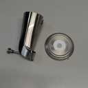 Universal Bathroom Tub Spout with Metal Tub Spout Cover Ring, 5 1/4 Inches Reach Wall Front Mount Faucet with Shower Diverter 1/2 IPS Inside Thread(Brushed Nickel)