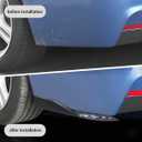 2PCS Universal Rear Diffuser Car Spoiler, Rear Bumper Lip Diffuser Side Skirt Protector Carbon Fiber Side Fender Skirt Spoiler Splitter Exterior Body Trim Kit Anti-Scratch (Carbon Fiber)