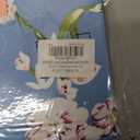 PLOKNRD Sundresses Women Short Sleeve Summer Tunic Dress Casual Swing Cotton Cover Ups Vacation, Flower Light Blue-2XL