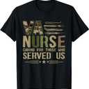 VA Nursing VA Nurse Veterans Nursing Nurse T-Shirt, Large