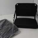 Besunbar Stadium Seat for Bleachers with Back Support and Wide Padded Cushion Stadium Chair - Includes Shoulder Strap and Cup Holder