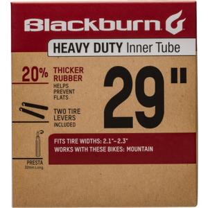 Blackburn 29" x 2.1-2.3" Presta Heavy Duty Bicycle Inner Tube with tire levers