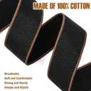 ROTOPATA Guitar Strap, Adjustable Cotton Guitar Straps with Leather Holder Ends, 2 Strap Buttons 2 Locks 3 Guitar Picks, Guitar Accessories for Bass, Electric & Acoustic Guitars