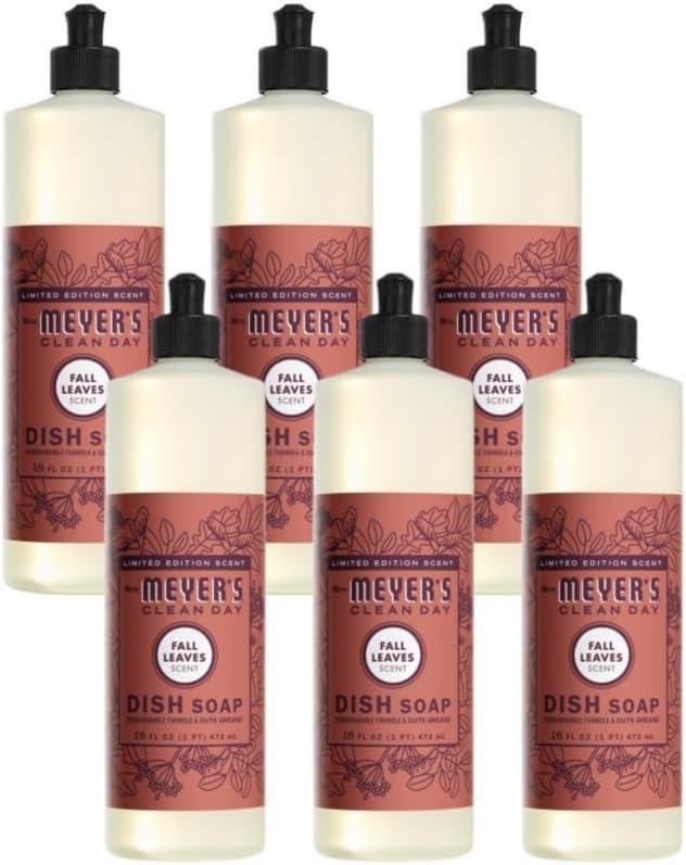 Mrs. MEYER'S CLEAN DAY Dish Soap, Fall Leaves, 16 FL OZ (Pack of 6) Mrs. MEYER'S CLEAN DAY Dish Soap, Fall Leaves, 16 FL OZ (Pack of 6)