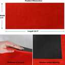 Extra Thick Red Carpet Runner 3 x 10 Ft, Real Carpet, Non-Slip Backing, Stain Resistant, Event Runway Runner Rug for Wedding, Hollywood Movie Award Ceremony Party Decoration