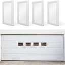 Yuzzy Garage Door Windows Kit, 4 Pack Replacement Vinyl Window Inserts with UV Resistant Resin Glass for Garage Doors (Clear Design)