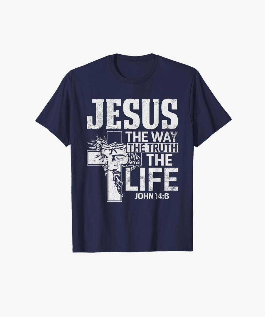 Jesus the Way the Truth the Life John 14:6 Christian Short-Sleeve Unisex T-Shirt, M