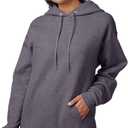 Hanes EcoSmart Hoodie, Midweight Fleece, Pullover Hooded Sweatshirt for Men (Gray, M)