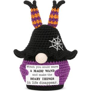 Get Well Gifts for Women Men, Handmade Crochet Healing Witch Cute Decor, Inspirational Motivational Encouragement Thinking of You Gift, After Surgery Recovery Cancer Care Feel Better Soon Decor