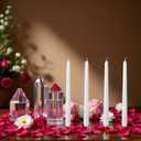 24 Pack White Taper CandlesTaper Candles 10 Inch DriplessUnscented & Smokeless Candlesticks Bulk7-8 Hours Long Burning Tall CandlesIdeal for Christmas Weddings Parties Dinner