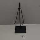 Black Metal Frame Holder Heavy Duty Sign Holder Vertical Picture Art Painting Display Stand Plaque Poster Stand for Home Restaurant Table Exhibition(12 x 5 x 4 Inches)