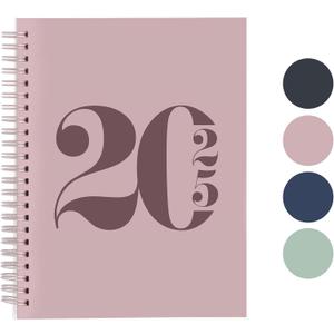 5 x Rileys 2025 Weekly Planner - Typographic Annual & Monthly Agenda Planner, Flexible Cover, Notes Pages, Twin-Wire Binding (8 x 6 inch, Pink) 5 x Rileys 2025 Weekly Planner - Typographic Annual & Monthly Agenda Planner, Flexible Cover, Notes Pages, Twin-Wire Binding (8 x 6 inch, Pink)