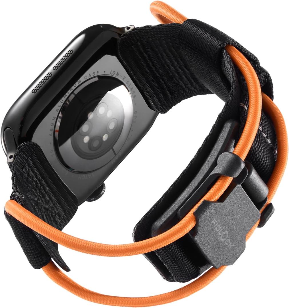 Performance Band Compatible with Apple Watch Ultra Band 49mm 46mm 45mm 44mm 42mm, Gorpcore Design Sport Loop Strap for iWatch 49mm (Ultra 3/2/1), 46mm(11/10), 45mm(9/8/7), 44mm(SE3/SE2/SE/6/5/4), 42mm(3/2/1)