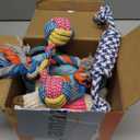 Toozey 7 Pack Small Dog Toys, Puppy Teething Toys, Durable Ropes Chew Toys, Cute Calf Squeaky Dog Toys, Non-Toxic and Safe