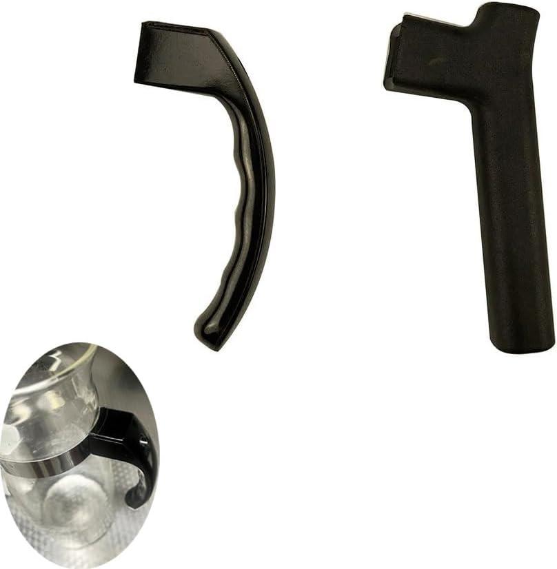 2 Pack Coffee Maker Handle Replacement Open Type Grip for Coffee Percolator Pot French Press Glass Teapot Stovetop Water Boiler Electric Kettle Steam Spray Tea Maker Brew Beaker