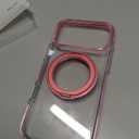 TORRAS 360 Magnetic Stand for iPhone 17 Pro Max Case, [Fit for MagSafe] [Military-Grade Protection] Slim Case for iPhone 17 Pro Max 6.9" 2025, Clear-Pink, Ostand O3 Fitness Series