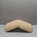 Wesiti Recliner Foot Pillow Cushion High Resilience Sherpa Memory Foam Bolster Sleeping Rest Multipurpose Half Roll Leg Pillow Suitable for Bed Chair Sofa Headrest Back Lumbar Leg Support(Light Camel)