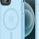 for iPhone 15 Plus&iPhone 14 Plus Phone Case Fits MagSafe 10FT Drop Resistant Matte Skin Feeling Back Cover for iPhone 15 Plus&iPhone 14 Plus CaseLight Blue