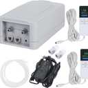 Air Pump Compatible with Select Comfort or Sleep Number Replacement Mattress Pump with 2 Wired Remote Controls, 2-Channel Beds Air Mattress Dual Pump - Fit Any Size Mattress - 10 Years Support