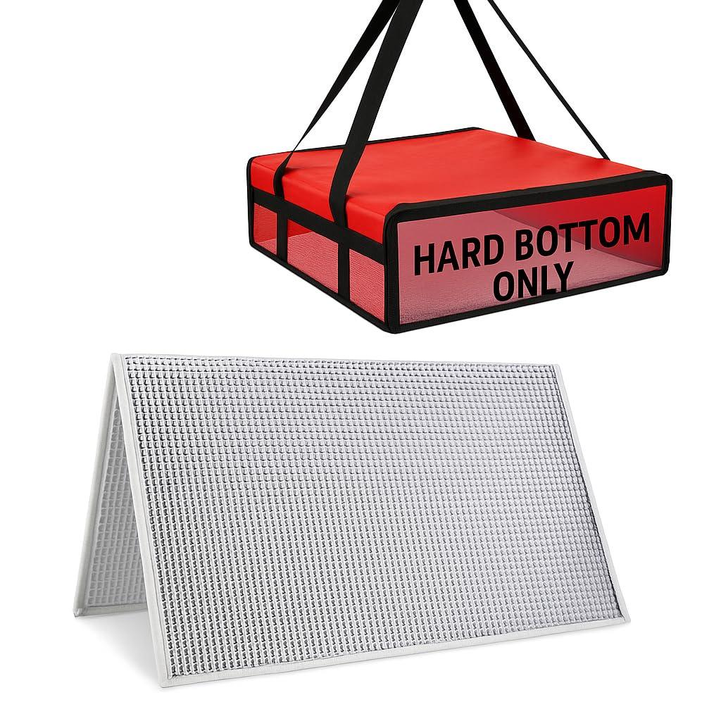 Bodaon 1PK Hard Bottom for 20"20" Insulated Pizza Dlivery Bag, Rideshare Delivery Bag, Catering Picnic Styrofoam Cooler Warmer Food Bags Carrier Accessories, Pizza-delivery-bag Collapsible Board